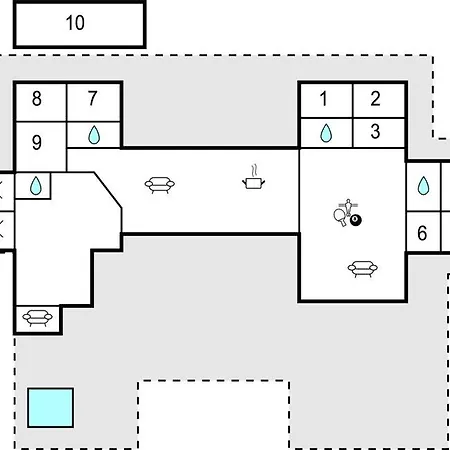 Casa de Férias Awesome In Hvide Sande With Sauna *